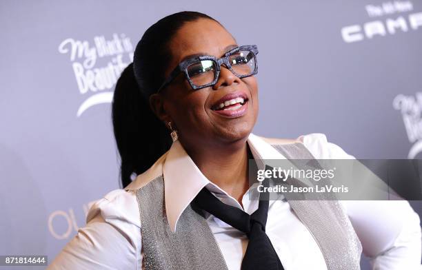 Oprah Winfrey attends a taping of "Queen Sugar After-Show" at OWN on November 7, 2017 in West Hollywood, California.