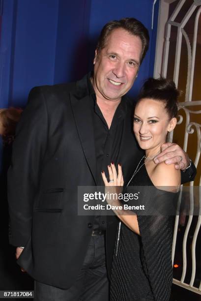 David Seaman and Frankie Poultney attend the World Premiere of "89" at the Odeon Holloway on November 8, 2017 in London, England.