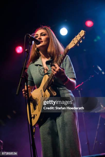 Kitty Durham of Kitty Daisy And Lewis performs live on stage during a concert at Columbiahalle on November 8, 2017 in Berlin, Germany.