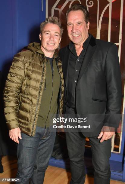 Graeme Le Saux and David Seaman attend the World Premiere of "89" at the Odeon Holloway on November 8, 2017 in London, England.