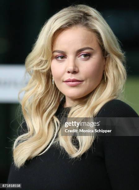 Actress Abbie Cornish discusses "Three Billboards Outside Ebbing, Missouri" at Build Studio on November 8, 2017 in New York City.