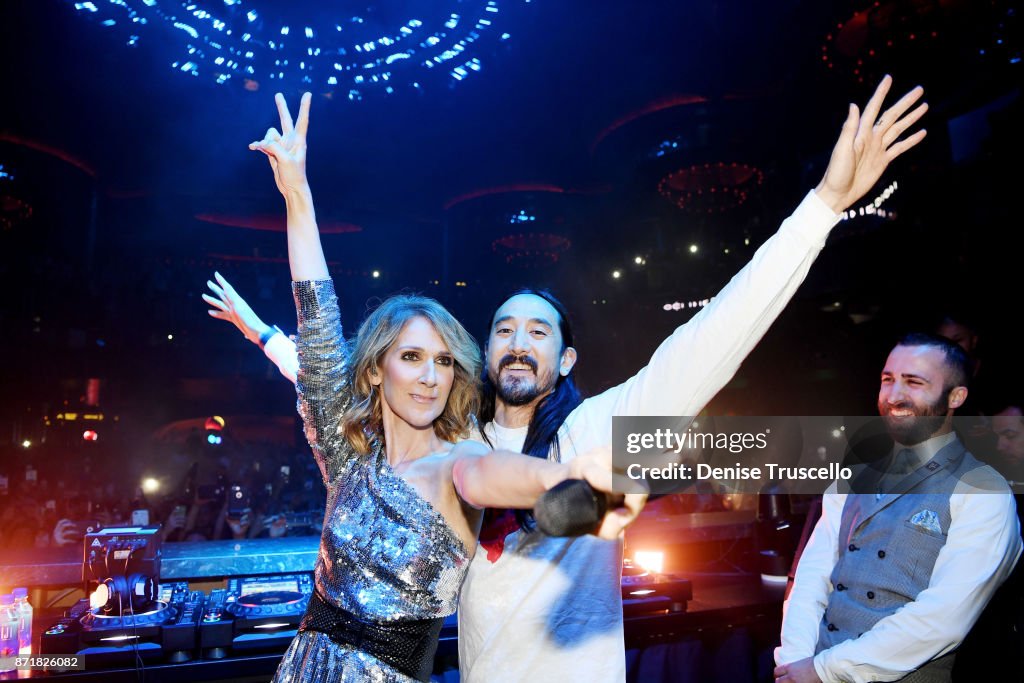 Hakkasan Group Host Benefit Concert At OMNIA Nightclub Inside Caesars Palace With Celine Dion, Tiesto, Steve Aoki, And Many More