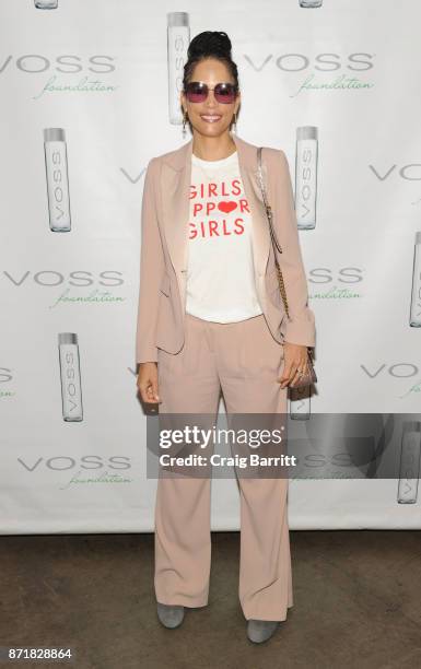 Veronica Webb attends Voss Foundation's 2017 Women Helping Women Annual Luncheon honoring Cynthia Ervio and Tamron Hall on November 8, 2017 in New...