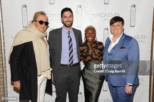 Bernt Heiberg, Stephen Ham, Tamron Hall and Amy Harclerode attend Voss Foundation's 2017 Women Helping Women Annual Luncheon honoring Cynthia Ervio...