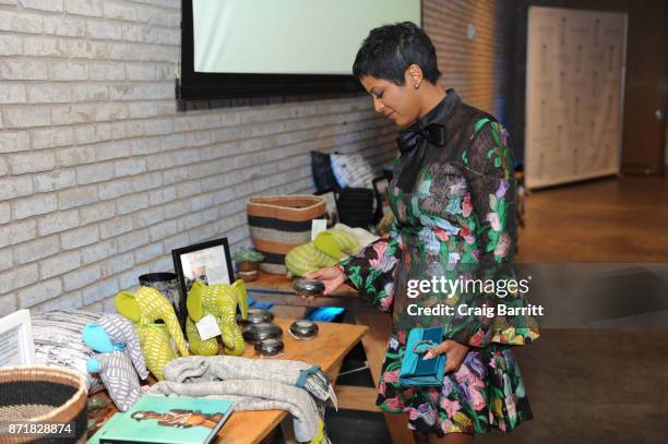 Tamron Hall attends Voss Foundation's 2017 Women Helping Women Annual Luncheon honoring Cynthia Ervio and Tamron Hall on November 8, 2017 in New York...