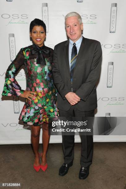 Tamron Hall and Jack Balsito attends Voss Foundation's 2017 Women Helping Women Annual Luncheon honoring Cynthia Ervio and Tamron Hall on November 8,...