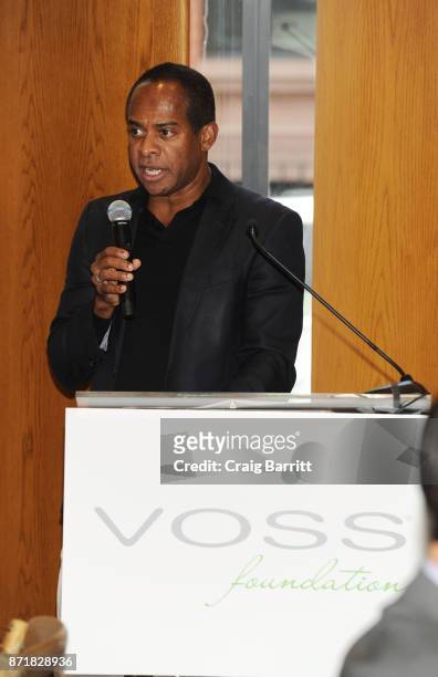 Frederick Anderson attends Voss Foundation's 2017 Women Helping Women Annual Luncheon honoring Cynthia Ervio and Tamron Hall on November 8, 2017 in...
