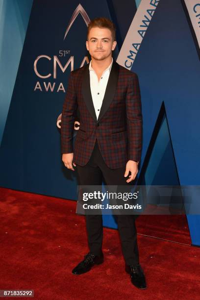 Singer-songwriter Hunter Hayes attends the 51st annual CMA Awards at the Bridgestone Arena on November 8, 2017 in Nashville, Tennessee.