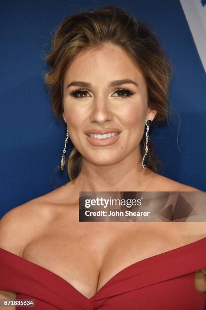 Singer Jessie James Decker attends the 51st annual CMA Awards at the Bridgestone Arena on November 8, 2017 in Nashville, Tennessee.