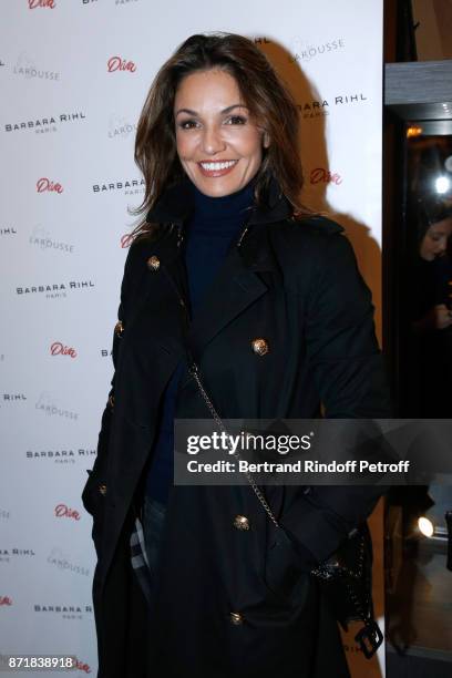 Nadia Fares attends Reem Kherici signs her book "Diva" at the Barbara Rihl Boutique on November 8, 2017 in Paris, France.