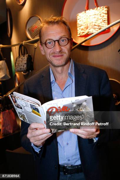 Nicolas Altmayer attends Reem Kherici signs her book "Diva" at the Barbara Rihl Boutique on November 8, 2017 in Paris, France.