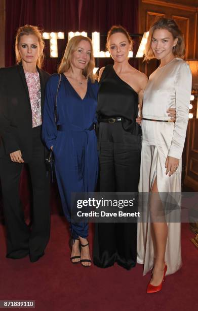 Laura Bailey, Lucie de la Falaise, Stella McCartney and Arizona Muse attend a private dinner hosted by NET-A-PORTER and Stella McCartney to celebrate...