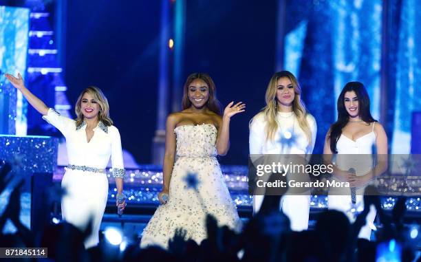 Ally Brooke, Normani Kordei, Dinah Jane and Lauren Jauregui of Fifth Harmony perform during the taping of "The Wonderful World Of Disney: Magical...