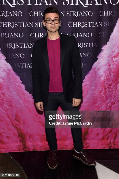 Christian Siriano celebrates the release of his book "Dresses To Dream About" at the Rizzoli Flagship Store on November 8, 2017 in New York City.