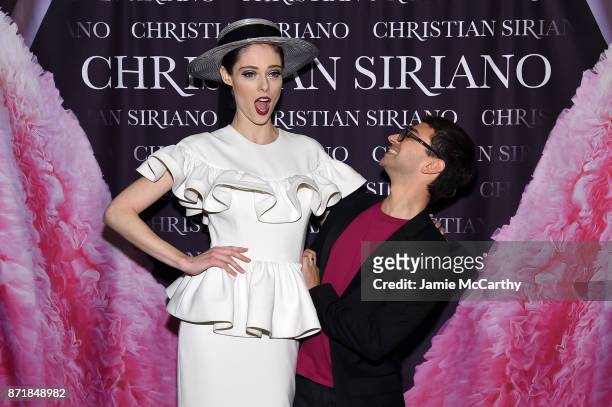 Coco Rocha and Christian Siriano celebrate the release of his book "Dresses To Dream About" at the Rizzoli Flagship Store on November 8, 2017 in New...