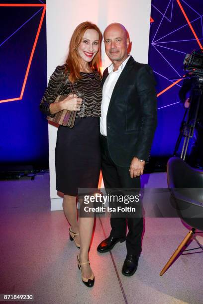 German actress Andrea Sawatzki and her husband German actor Christian Berkel attend the Volkswagen Dinner Night prior to the GQ Men of the Year Award...