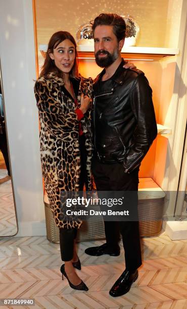 Alexa Chung and Jack Guinness attend the Jimmy Choo x Annabel's party on November 8, 2017 in London, England.