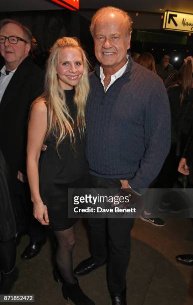 Cast member Kelsey Grammer and wife Kayte Walsh attend the press night after party for "Big Fish: The Musical" at The Other Palace on November 8,...