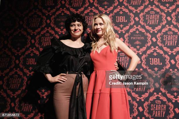 Actors Alia Shawkat and Meredith Hagner attend the TBS Comedy Festival 2017 - "Search Party" Presents: The Guilty Party on November 8, 2017 in New...