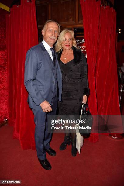 Christoph Daum and his wife Angelica Cam-Daum attend the Palazzo VIP premiere on November 8, 2017 in Berlin, Germany.