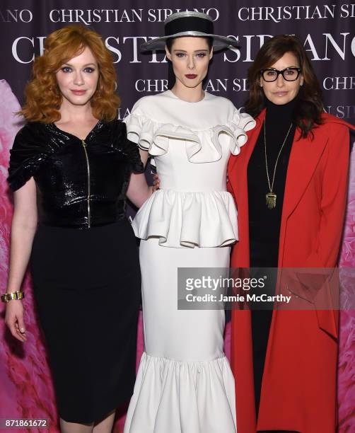 Christina Hendricks, Coco Rocha, and Gina Gershon attend Christian Siriano celebrates the release of his book "Dresses To Dream About" at the Rizzoli...