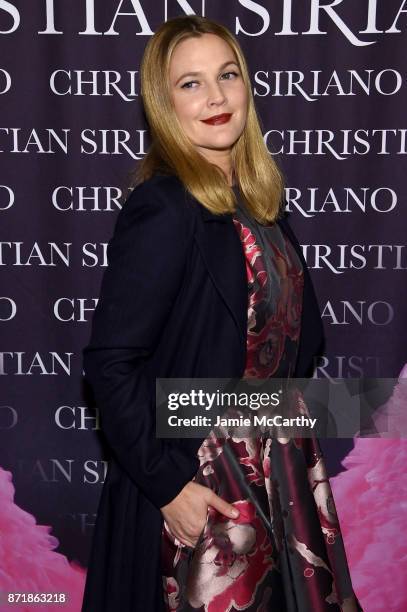 Drew Barrymore attends Christian Siriano celebrates the release of his book "Dresses To Dream About" at the Rizzoli Flagship Store on November 8,...