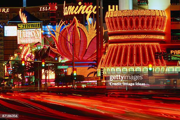 the strip, las vegas, nv - las vegas night stock pictures, royalty-free photos & images