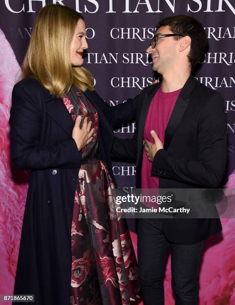 Drew Barrymore and Christian Siriano celebrate the release of his book "Dresses To Dream About" at the Rizzoli Flagship Store on November 8, 2017 in...