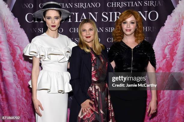 Coco Rocha, Drew Barrymore, and Christina Hendricks attend Christian Siriano celebrates the release of his book "Dresses To Dream About" at the...