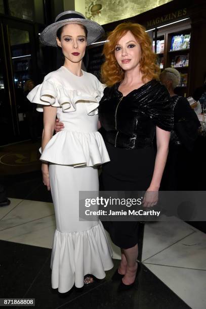 Coco Rocha and Christina Hendricks attend Christian Siriano celebrates the release of his book "Dresses To Dream About" at the Rizzoli Flagship Store...