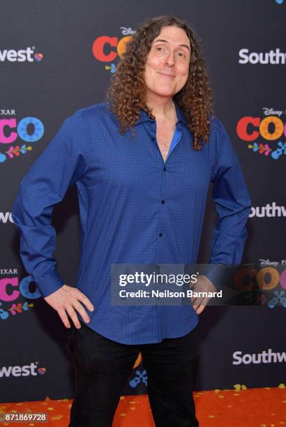 Songwriter/actor Weird Al Yankovic attends Disney Pixar's "Coco" premiere at El Capitan Theatre on November 8, 2017 in Los Angeles, California.