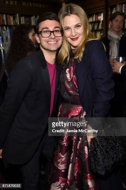 Drew Barrymore and Christian Siriano celebrate the release of his book "Dresses To Dream About" at the Rizzoli Flagship Store on November 8, 2017 in...