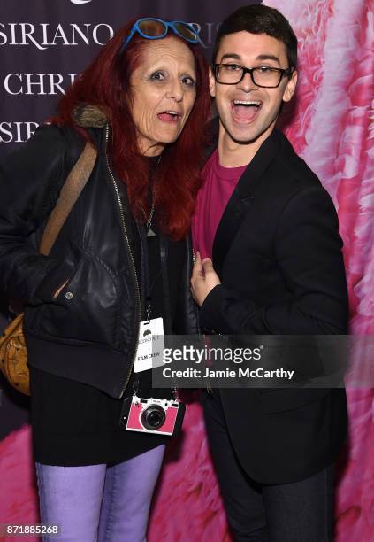 Christian Siriano and Patricia Field celebrate the release of his book "Dresses To Dream About" at the Rizzoli Flagship Store on November 8, 2017 in...
