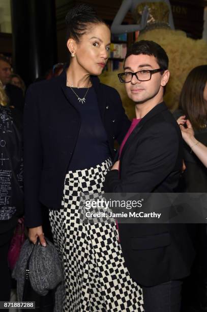 Christian Siriano and Veronica Webb celebrate the release of his book "Dresses To Dream About" at the Rizzoli Flagship Store on November 8, 2017 in...