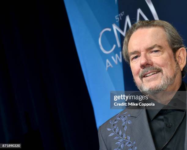 Singer-songwriter Jimmy Webb poses in the press room the 51st annual CMA Awards at the Bridgestone Arena on November 8, 2017 in Nashville, Tennessee.