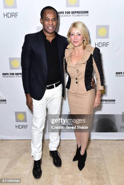 Frederick Anderson and Janna Bullock attend Hope for Depression Research Foundation's 11th Annual Luncheon Honoring Ashley Judd at The Plaza Hotel on...