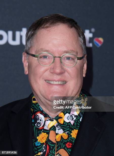 Executive producer John Lasseter attends the Disney Pixar's COCO premiere on November 8 in Hollywood, California. / AFP PHOTO / VALERIE MACON