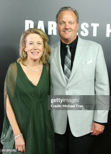 Lisa Bruce arrives to the Los Angeles premiere of Focus Features' "Darkest Hour held at Samuel Goldwyn Theater on November 8, 2017 in Beverly Hills,...