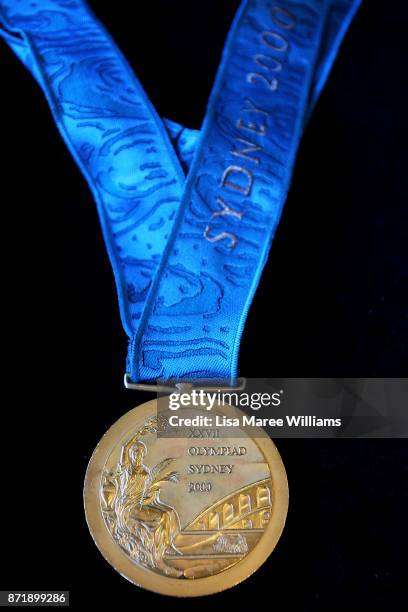 The 2000 Olympic Gold Medal won by Michael Diamond as seen at Lawsons Auctioneers on November 9, 2017 in Sydney, Australia. Michael Diamond competed...