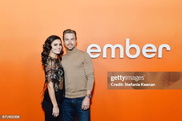 Hayley Erbert and Derek Hough attends Ember celebrates VIP launch event with Iggy Azalea on November 8, 2017 in Los Angeles, California.