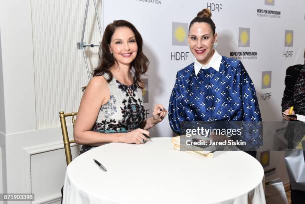 Ashley Judd and Alyson Cafiero attend Hope for Depression Research Foundation's 11th Annual Luncheon Honoring Ashley Judd at The Plaza Hotel on...