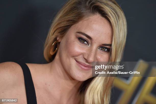 Actress Shailene Woodley arrives at the 21st Annual Hollywood Film Awards at The Beverly Hilton Hotel on November 5, 2017 in Beverly Hills,...