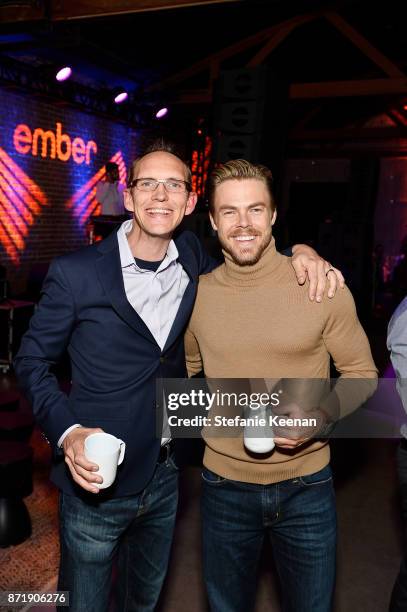 Clay Alexander and Derek Hough at Ember celebrates VIP launch event with Iggy Azalea on November 8, 2017 in Los Angeles, California.