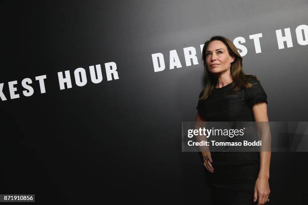 Claire Forlani attends the Premiere Of Focus Features' "Darkest Hour" at Samuel Goldwyn Theater on November 8, 2017 in Beverly Hills, California.