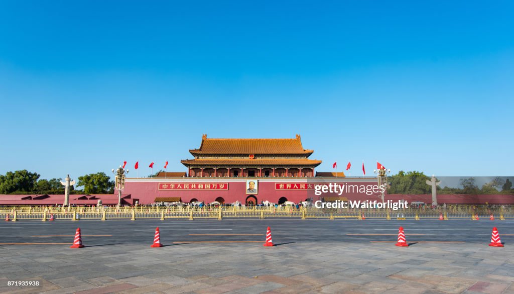 Tiananmen Square, Gate of Heavenly Peace,Beijing,China.