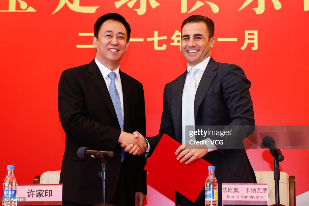 Fabio Cannavaro Returns As Guangzhou Evergrande Head Coach