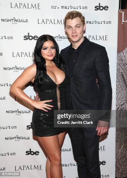 Actress Ariel Winter and Levi Meaden attend LaPalme Magazine fall cover party at Nightingale Plaza on November 8, 2017 in Los Angeles, California.