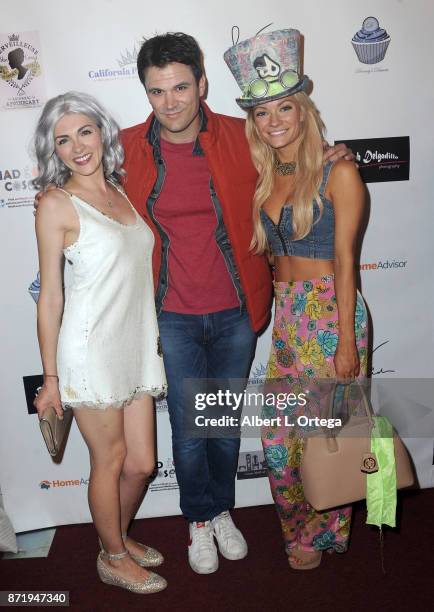 Chantelle Albers, Kash Hovey and Caitlin O'Connor attend Halloween Hotness 4: Heating Up For The Cure held at American Legion Hall on October 15,...