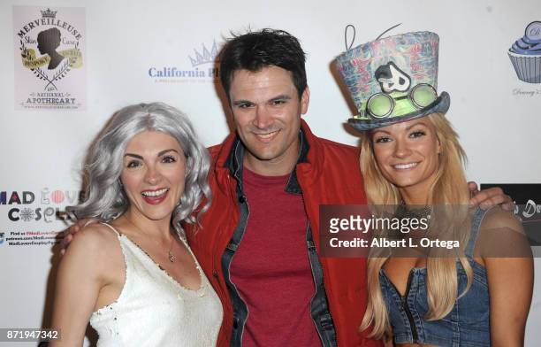 Chantelle Albers, Kash Hovey and Caitlin O'Connor attend Halloween Hotness 4: Heating Up For The Cure held at American Legion Hall on October 15,...