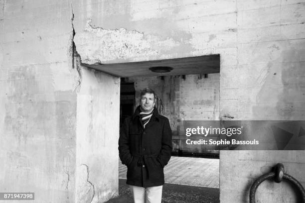 French writer Eric Vuillard, winner of the Prix Goncourt poses in Saint Nazaire, France, 17th November 2013